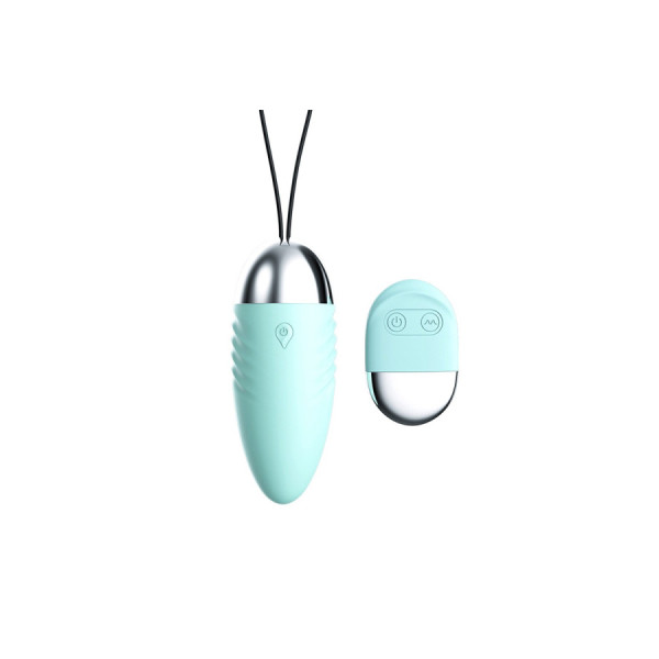 Oeuf  vibrant turquoise avec télécommande à piles  
